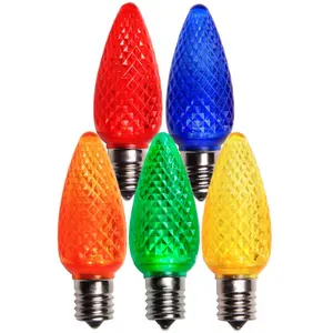 Promotional Vintage C9 Christmas Light Bulbs LED SMD Retrofit Decorative Lamps Various Colors