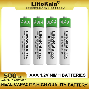 <span class=keywords><strong>LiitoKala</strong></span> <span class=keywords><strong>Lii</strong></span>-AAA NIMH 500MAh แบตเตอรี่แบบชาร์จไฟ1.2V Li Ion AAA ปุ่มด้านบนแบตเตอรี่สำหรับของเล่น - Product Image 4