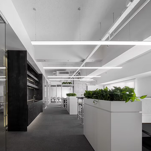 แบบแปลนพื้นที่ตกแต่งภายในสไตล์อินดัสเทรียล ซานไห่ พร้อมแบบก่อสร้าง แผนผังพื้นที่ ไอเดียตกแต่งสำนักงานมืออาชีพ - Product Image 1