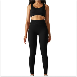 Premium Women's Yoga Outfit Custom Stretch <b>Leggings</b> and <b>Crop</b> Top Breathable Fitness Wear for Yoga Training & Workout - Product Image 5