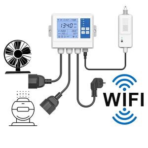 ตัวควบคุม <span class=keywords><strong>CO2</strong></span> ไร้สาย SA1600PRO ตัวควบคุมคู่สำหรับพัดลมและเครื่องเพิ่มความชื้น, ตัวควบคุม <span class=keywords><strong>CO2</strong></span> อัจฉริยะพร้อมระบบควบคุมอุณหภูมิและความชื้น - Product Image 1