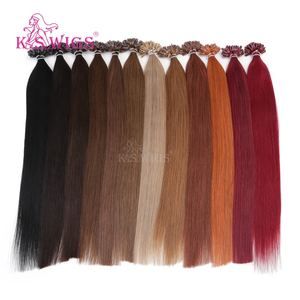 Extensions de cheveux K.SWIGS à double trame, pointe en U, qualité supérieure, cheveux vierges, naturels, doux et durables, style quotidien européen et américain - Product Image 1