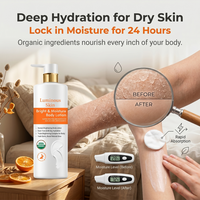 Lotion corporelle hydratante douce en gros format avec pompe, formule hydratante douce pour les marques de beauté, approvisionnement en gros direct usine