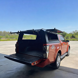 Couverture de benne rigide pour camionnette robuste à 3 ouvertures, avec cadre en acier renforcé et dessus imperméable - Product Image 4