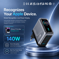 Adaptateur de chargeur mural USB Type C KYT 140w Gan Ai Pd 3.1 avec affichage numérique