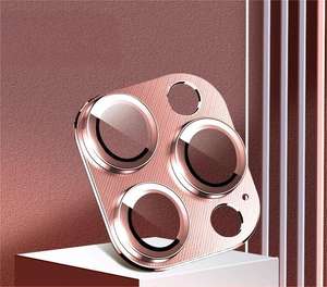 Film de protection intégré en métal pour objectif d'appareil photo arrière, compatible avec iPhone 17 Pro Max/16 - Product Image 6