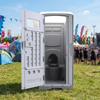 Toilettes portables en plastique HDPE de haute qualité, résistantes aux UV, pour les chantiers de construction mobiles en extérieur