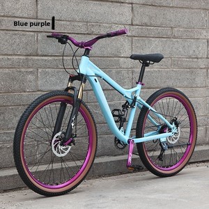 Vélo de montagne à suspension souple, 8 vitesses, freins à disque hydrauliques, roues de 26 pouces, changement de vitesse pour usage tout-terrain adulte V - Product Image 4