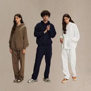 Oversized 430Gsm <b>Hoodie</b> Drop Shoulder French Terry Unisex Heavyweight Hip Hop Blank Streetwear Print Custom Logo Hoodies for <b>Men</b> - Product Image 3