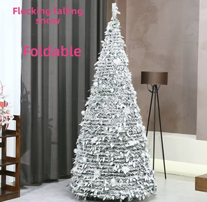 RS Nhanh Chóng Cài Đặt Có Thể Thu Vào Có Thể Gập Lại PVC LED Cây Giáng Sinh Xmas Trang Trí Cho Nhà Vườn Thương Mại Lễ Hội Quà Tặng - Product Image 4