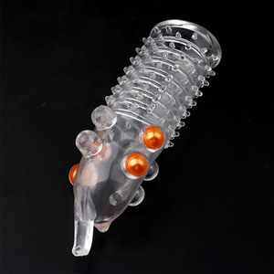 Wolf Fang Sheath <b>TPE</b> Transparent Adult Stimulation Masturbation Wearable Extended Sheath - Product Image 3