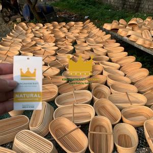 Panier de levage artisanal en rotin naturel pour banneton, idéal pour la pâte à pain au levain, vente en gros usine - Product Image 6