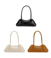 Bolso de mano de moda de lujo para mujer, bandolera de cuero PU, bolso de hombro Simple Popular