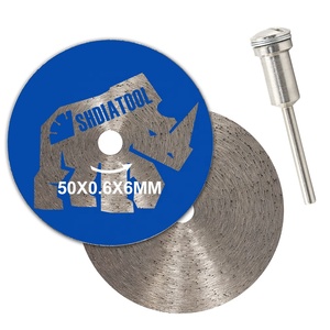 Lame de coupe <span class=keywords><strong>diamant</strong></span>ée super fine mini 45mm/50mm, <span class=keywords><strong>disque</strong></span> de coupe <span class=keywords><strong>diamant</strong></span>é <span class=keywords><strong>avec</strong></span> tige ronde pour la sculpture de la porcelaine et <span class=keywords><strong>du</strong></span> grès - Product Image 3