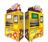 Nouveau design de distributeur automatique commercial de petite taille pour centre commercial de bonbons au chocolat, de gelée de haricots, de noix, d'aliments