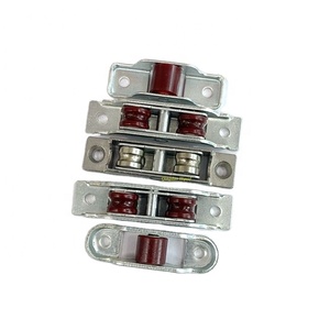 Nhà Máy Giá uPVC đôi Swing Con lăn nhôm có thể điều chỉnh con lăn bánh xe đôi với rãnh ròng rọc cho cửa sổ trượt uPVC - Product Image 2