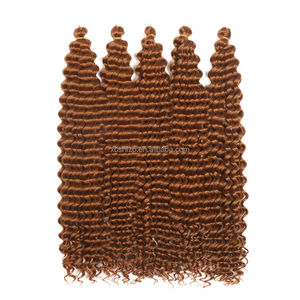 Extensiones de Cabello Sintético con Trenzas de Ganchillo Estilo Ondas del Océano para Mujer, Color Degradado, Trenzas de Pasión, Rizos de Agua - Product Image 6