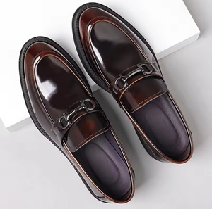 Chaussures en cuir Oxford pour hommes, dessus en cuir véritable, bout fermé, à enfiler, imperméables, pour le bureau et la carrière, Bangladesh - Product Image 1