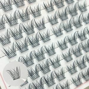Faux cils supérieurs Princess Mengduo Pisces, 10 rangées, auto-adhésifs, naturels, épais, bande complète - Product Image 2