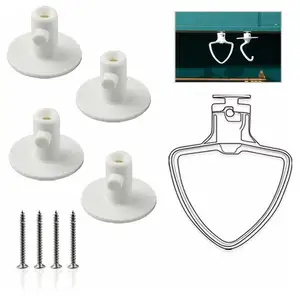 Befestigungs halter für Stand mixer, Flat Beater und platzsparendere Aufbewahrung werkzeuge, 4er-Pack-mit Schrauben