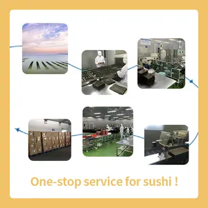 Restaurant de sushi de haute qualité prenant en charge plusieurs modes de transport OEM vert foncé sushi lisse nori 50 feuilles