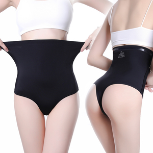 Alta calidad barato sin shaper <span class=keywords><strong>banda</strong></span> <span class=keywords><strong>de</strong></span> silicona en la cintura abdomen control Tanga bragas y tangas - Product Image 3