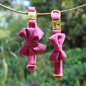 Okeypets Accessoires <span class=keywords><strong>pour</strong></span> animaux de compagnie : Nœuds papillon et colliers ajustables en velours côtelé <span class=keywords><strong>pour</strong></span> chiens – Mignons et abordables - Product Image 3