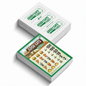 Billets à gratter personnalisés en papier pour la création de plans de jeu et de récompenses, cartes à ouvrir pour restaurants, food trucks et collectes de fonds - Product Image 2