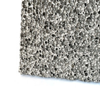 Mousse d'aluminium poreuse résistante au feu/ignifuge, mousse métallique d'aluminium à 99,99%