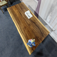 Grande table de banquets en noyer massif personnalisée haut de gamme