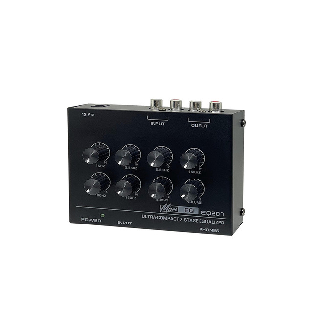 Compact EQ207 Seven Band Equalizer Car Home Vocal KTV Effect Device Audio Processor
