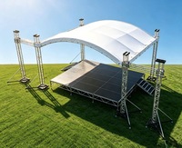 Système de treillis en aluminium de haute qualité avec plaque de base et barre transversale pour la construction de scènes extérieures