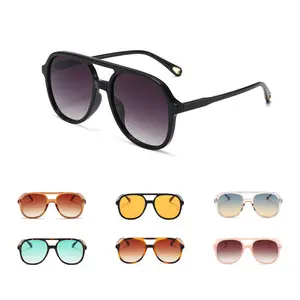 New Classic Vintage Aviators Trendy Square Designer Sun Glasses Retro Fashion Polarized Women Men Sunglasses