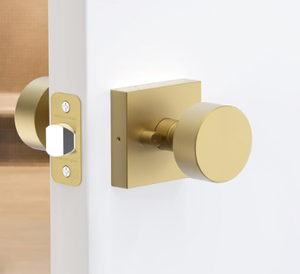 Privacy Gold Modern Interior <strong>Door</strong> <strong>Knob</strong> Zinc Alloy Reversible Heavy Duty for Apartment &amp; Hotel Bedroom - Product Image 2