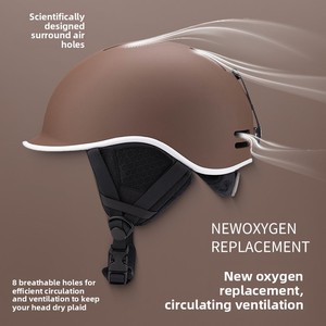 Casco de Nieve con Visera EPS HT-69, Homologado CE EN1077, Cálido, Tallas S/M/L, Simétrico, Resistente a Impactos, para Esquí, Patinaje Extremo sobre Hielo, Invierno, PC - Product Image 3