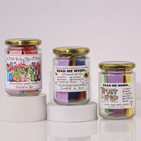 Dropshipping Nouveau bocal en verre personnalisé avec versets du Coran pour les émotions et les sentiments pour les cartes de demande de prière Grande idée cadeau