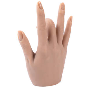 <span class=keywords><strong>Uñas</strong></span> de práctica de la formación de silicona <span class=keywords><strong>realista</strong></span> manicura <span class=keywords><strong>mano</strong></span> falsa - Product Image 5