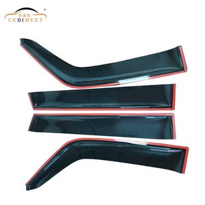 Automobile <span class=keywords><strong>Noir</strong></span> Acrylique Accessoires Extérieurs Couverture De Pluie Latérale Garniture <span class=keywords><strong>Bande</strong></span> Vent Déflecteur Fenêtre Visière Pour Safari Y61 2005-2010 - Product Image 4