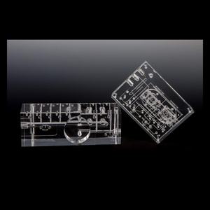 La luce di alta precisione guida i componenti di legame di diffusione resistenza chimica acrilico medicali pneumatici blocco collettori - Product Image 3