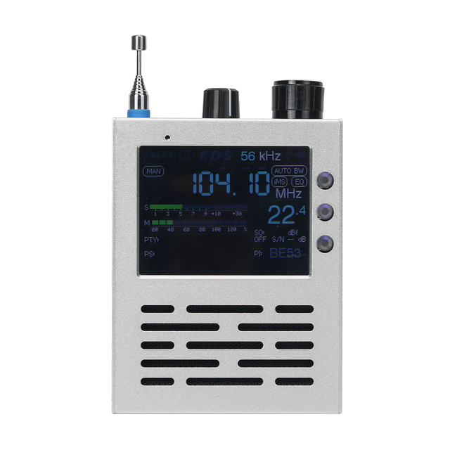 TEF6686 Full Band Radio Receiver FM/MW/SW/HF/LW Bands 3.2\" LCD Display Metal Case Telecommunications Product