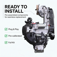 Nouvelle mise à niveau chinoise : Ensemble moteur de scooter/moto 4 temps monocylindre 120cc CDI refroidi par air avec démarrage électrique