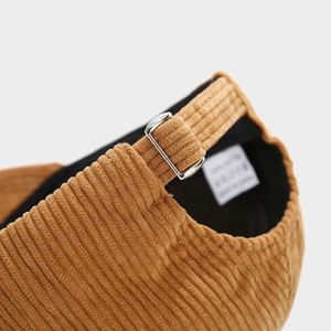 New Literary Retro Simple Wick <b>Hats</b> Men Corduroy Baseball Cap Street Fashion Wave Embroidery Curved Brim Dad <b>Hats</b> - Product Image 5