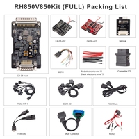 Kit complet d'adaptateurs OBDSTAR RH850/V850 SK446-FULL pour réinitialisation des airbags, lecture des données IMMO/code PIN, tableau de bord, BCM, ELV