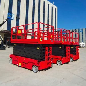 Plataforma de trabajo aéreo de 6m, 8m, 10m, 12m, 14m, andamio móvil, tijeras, elevador eléctrico portátil, pequeño elevador Vertical elevado - Product Image 6