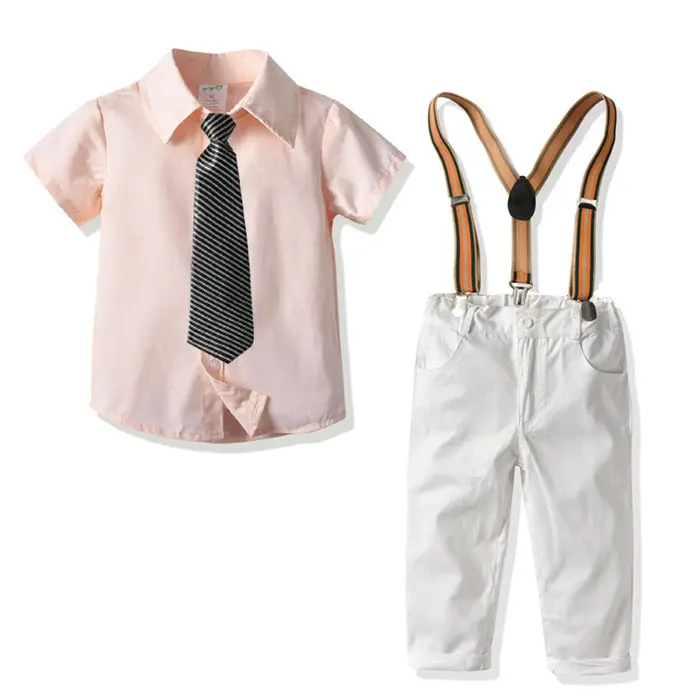 Baby Boys Night Party Formale Overall-Anzüge mit Krawatte für Kinder Sommerkleid ung Großhandel Online-Shopping