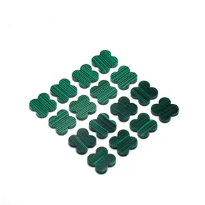 Two Different Kind of Small and Bigger Lines of Synthetic Malachite Clover for Bracelet