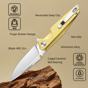 LONSDOW 14C28N Stainless Steel Hunting Outdoor <strong>Knife</strong> Aluminum Alloy Precision <strong>Craft</strong> Camping DIY Grade Folding EDC Pocket <strong>Knives</strong> - Product Image 5