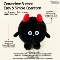 Machine d'apprentissage interactive intelligente DOUBAO en peluche, modèle grand format, pour l'apprentissage de l'anglais et la conversation interactive