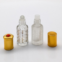 Bouteille avec atho doré, carafe 7 ml, 3ml, 6ml, 12ml, vente en gros, atar arabe fantaisie