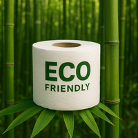 Papier toilette en bambou écologique Kleesoft en gros. Papier doux 3 plis, logo personnalisé, emballage en vrac pour hôtel